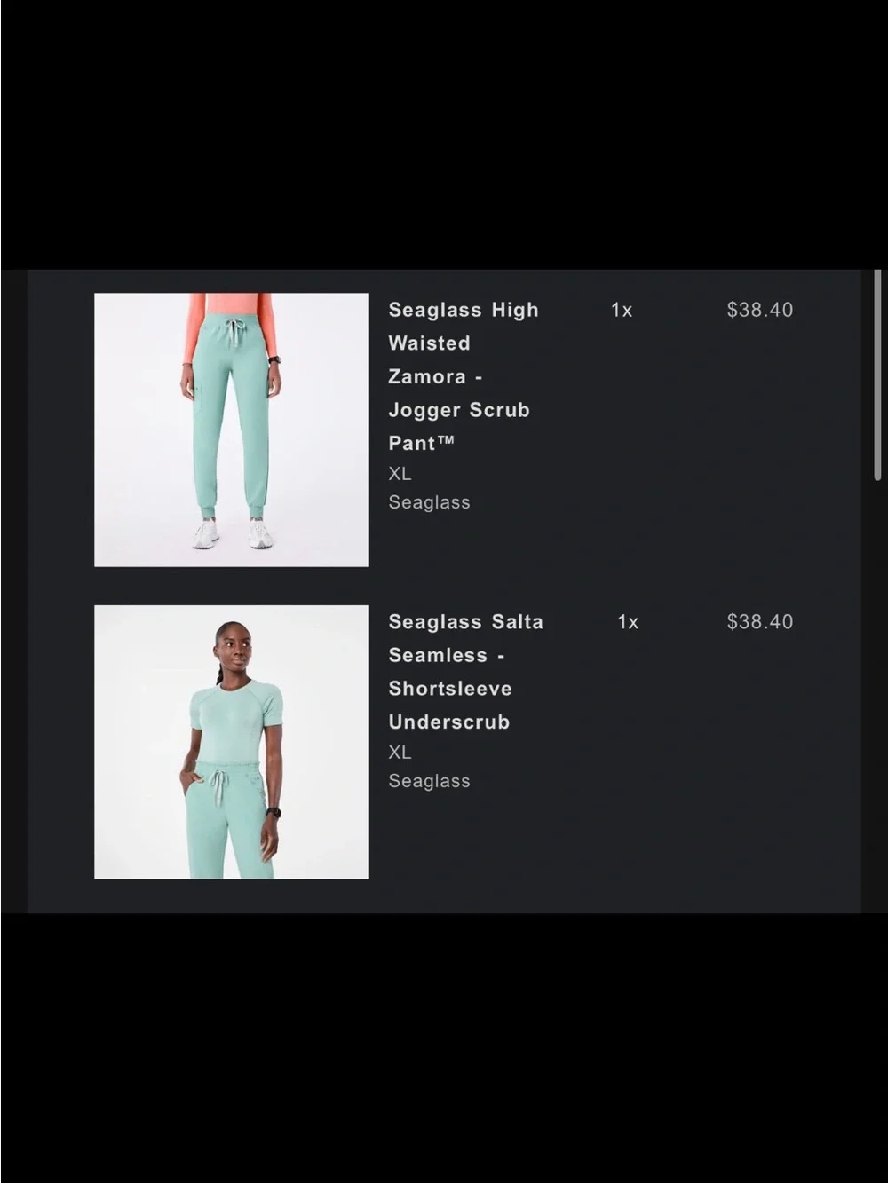 Figs Women's Light Aqua Jogger Pants & Tee Set